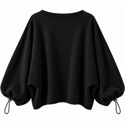 Black sweater with batwing sleeves ITA-SV07 (3)
