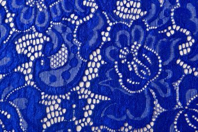 Royal blue lace with flower motif CCHB-738/1 (1)