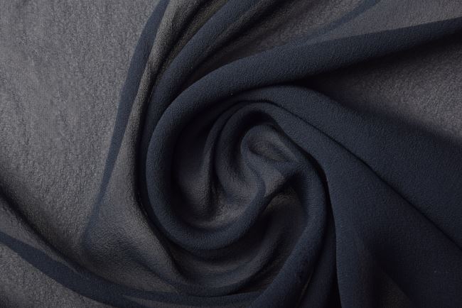 Fine silk in dark blue HL003