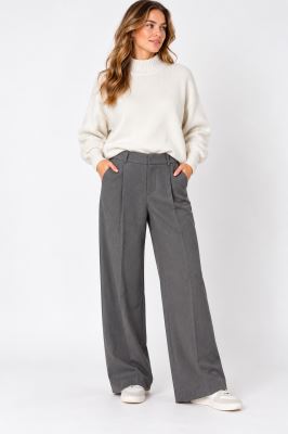 Wide gray pants in size M ITA-KS02
