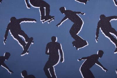 Softshell in blue with digital boy print 24443/007