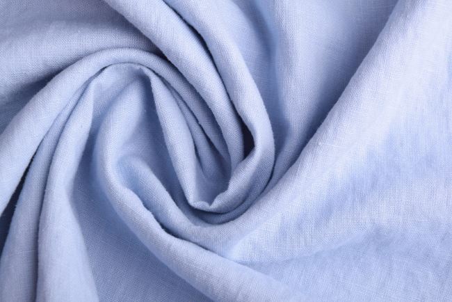 Washed linen in light blue color 0872/630