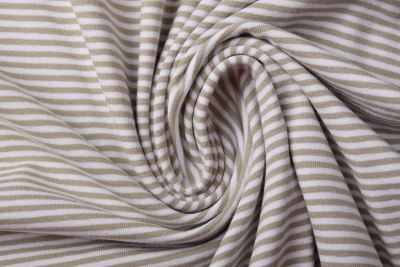 Cotton knitwear from the BABY collection with olive stripes 18489/026 (6)