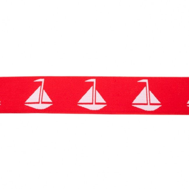 Decorative gum red with ships 42785