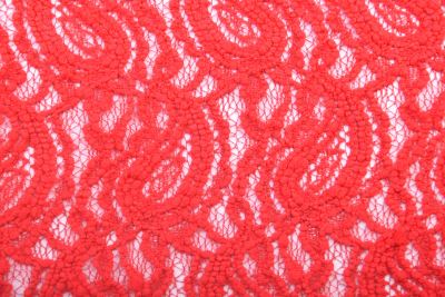 Lace in red with decorative motif DS-PAR1134
