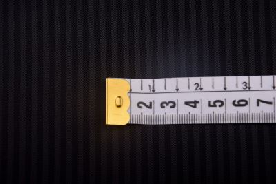 Viscose lining in black with woven stripe pattern PO16 (1)