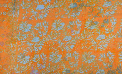 Pareo/sarong with batik flower print BALI132 (5)