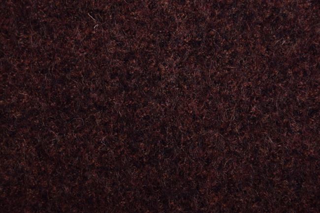 Boiled wool in dark brown color 04578/058