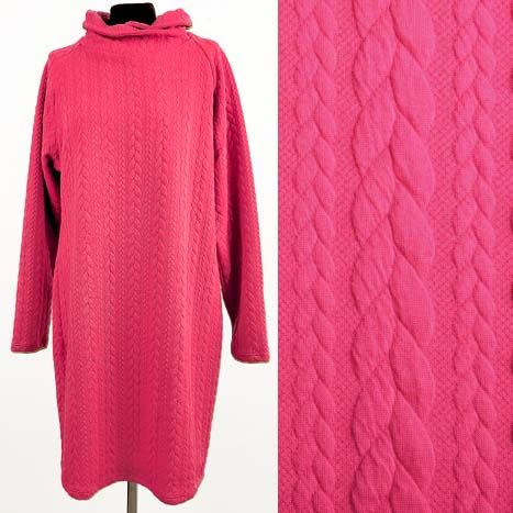 Knitwear in pink color with braids 13423/875