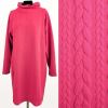 Knitwear in pink color with braids 13423/875