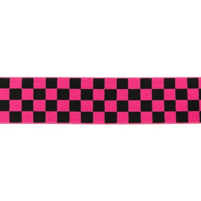 Decorative eraser with a pink checkerboard 4 cm 45359