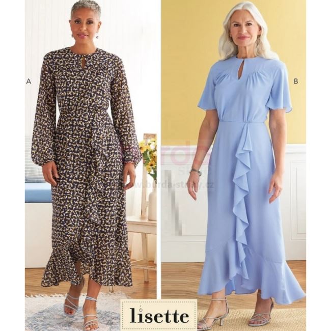 Butterick cut for women's long dress in size 32-40 B6823-A5