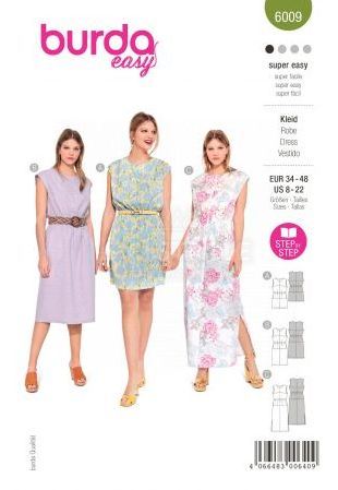 Cut for short and long dresses 6009