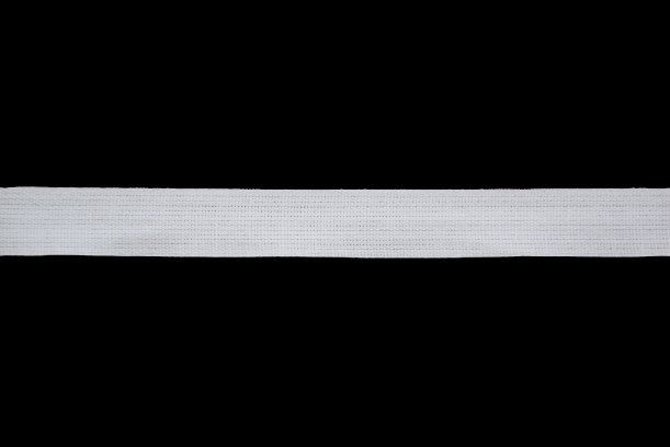 Woven fabric in white color 14 mm wide TKBP15