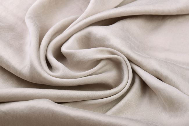 Cupro with viscose in beige color with velvet surface QT072