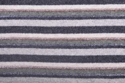 Wool knit fabric with colorful stripe pattern NS3028