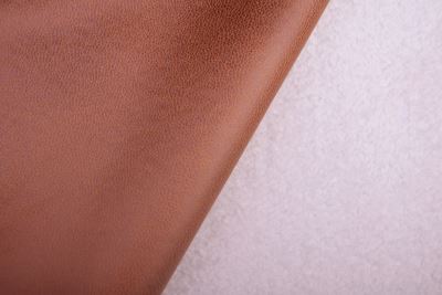 Leather jacket in light brown color with hair NS1114