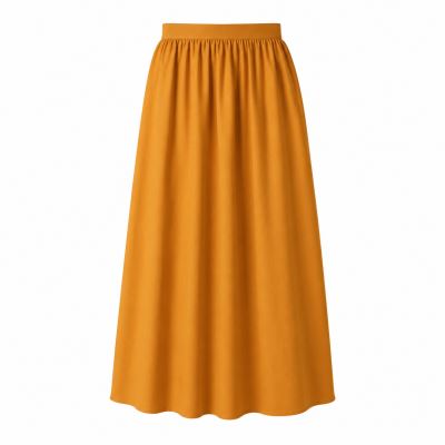 Set for Tencel skirt in ocher color TS005 (1)