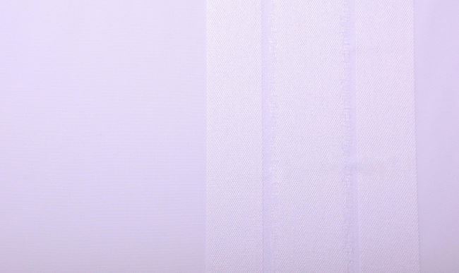 Fine cotton poplin in white with decorative stripe A114