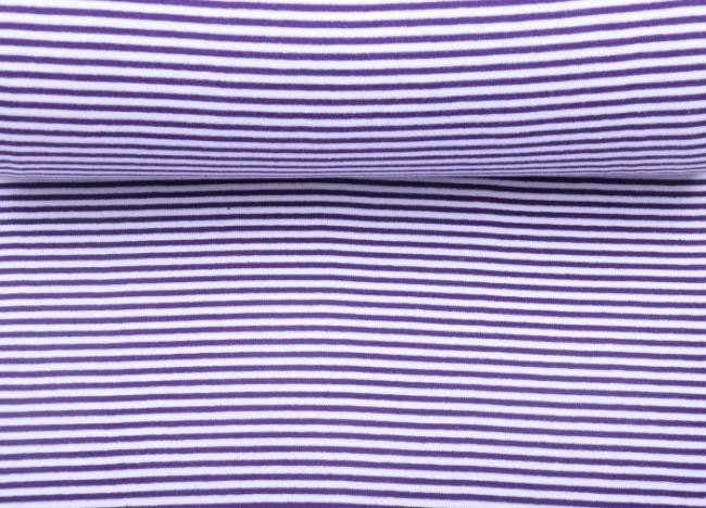 Knit with purple and white stripes 41903