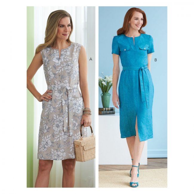 Butterick cut for dresses in sizes 40-48 B6725-E5