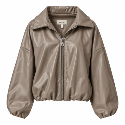 Leather jacket in dark beige color ITA-BU02 (3)