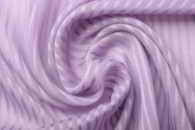 Fine silk in lilac color with stripes HL012