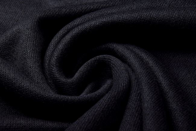 Knitted fabric in black 12295/2022CL22