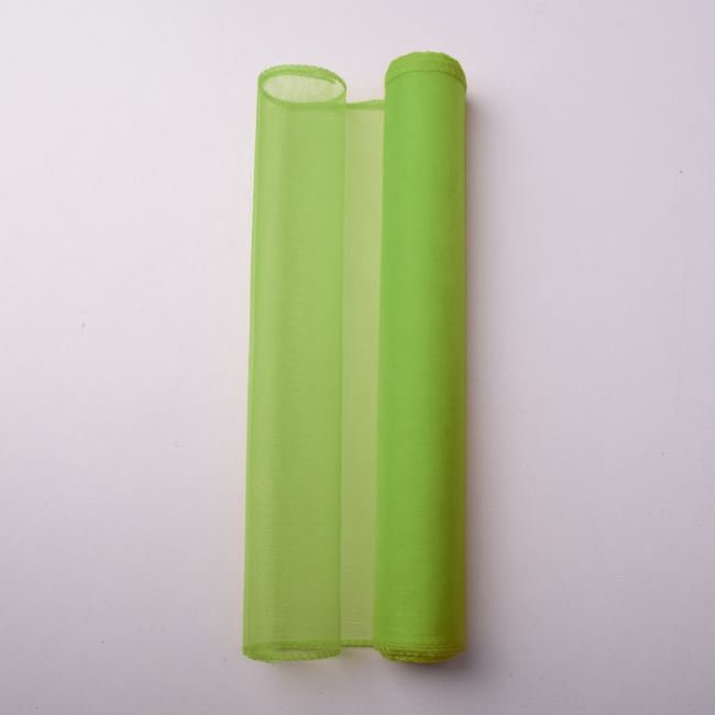 Organza ribbon in green color 36 cm 06142