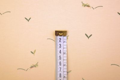 Cotton knit in beige with grasshopper print 23500/052 (2)