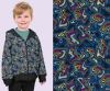 Softshell in black with digital abstract print 20416/069