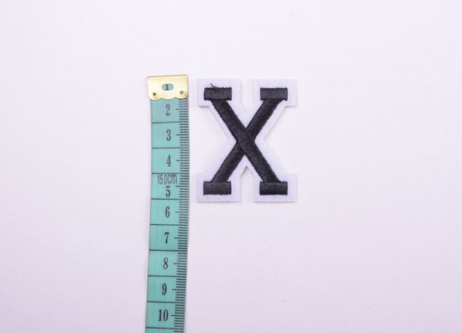 Iron-on patch letter X TH316