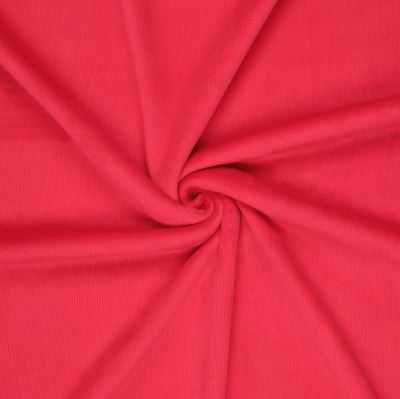 Corduroy with fleece in red color with fine ribbing 21101/425 (4)