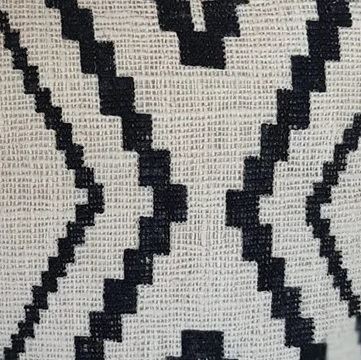 Cushion cover from Bali in beige color with a geometric pattern, size 60x60 cm BALI10 (2)