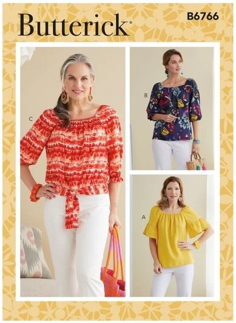Butterick cut for women's tunic in size 40-48 B6766-E5