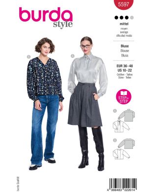 Blouse cut in size 36-48 5597