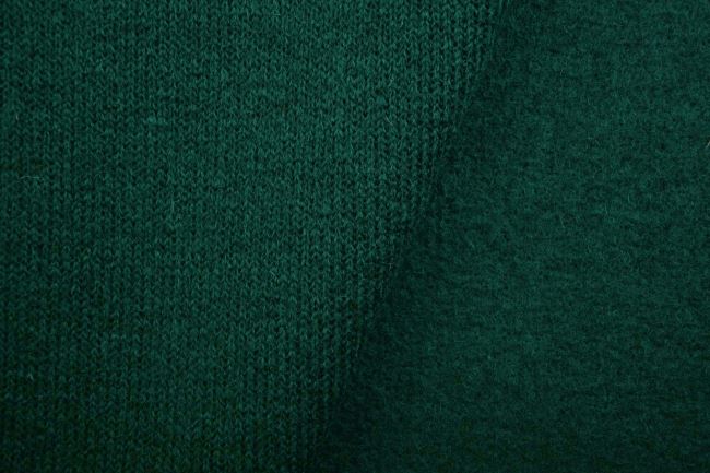 Woolen knit fabric in green color NS1008