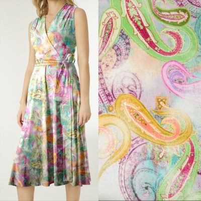 Cotton knit with modal with digital decorative print MI57024/10290