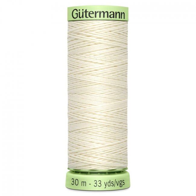 Gütermann extra strong sewing thread in cream color J-1
