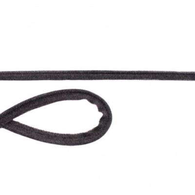 Cotton knitted piping in dark gray highlights 43699 Cotton knitted piping in dark gray highlights 43699