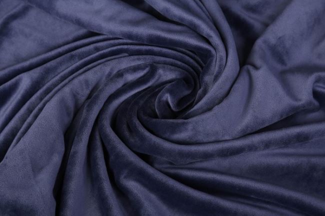 Clothing velvet in blue color 03314/007