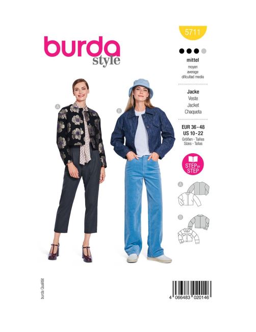 Cut for women's jacket size 36-48 5711