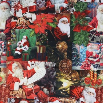 Christmas decorative fabrics with digital printing Christmas decorative fabrics with digital printing