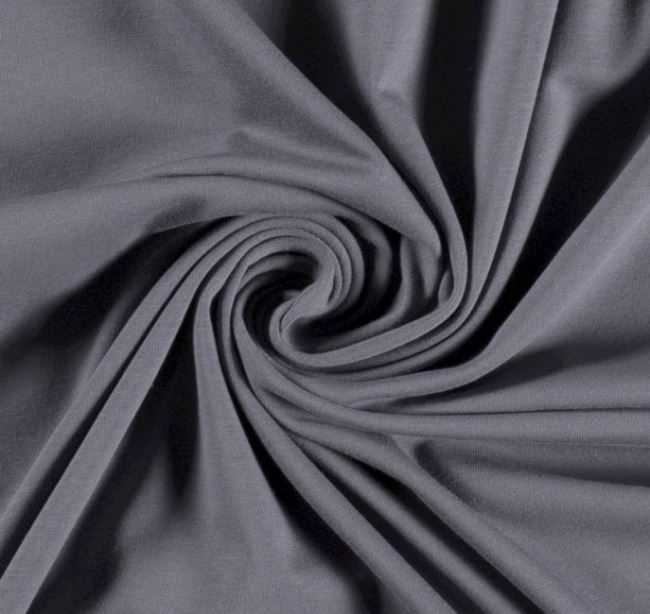 Cotton knit in dark gray color 10800/068