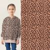 Alpenfleece in pink with animal print 20461/011