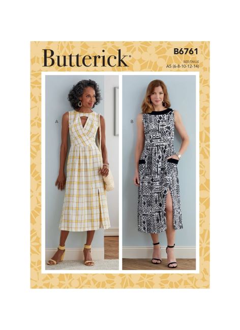 Butterick cut for dresses in sizes 32-40 B6761-A5