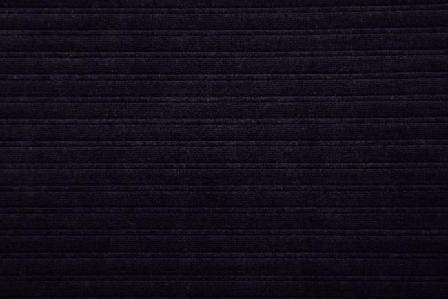 Nicky velor in black with ribbing 65292