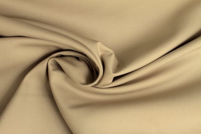 Cotton twill in light beige color 02888/052