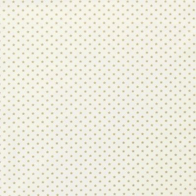 Christmas fabric made of cotton in cream color with gold star print 20703/051 Christmas fabric made of cotton in cream color with gold star print 20703/051