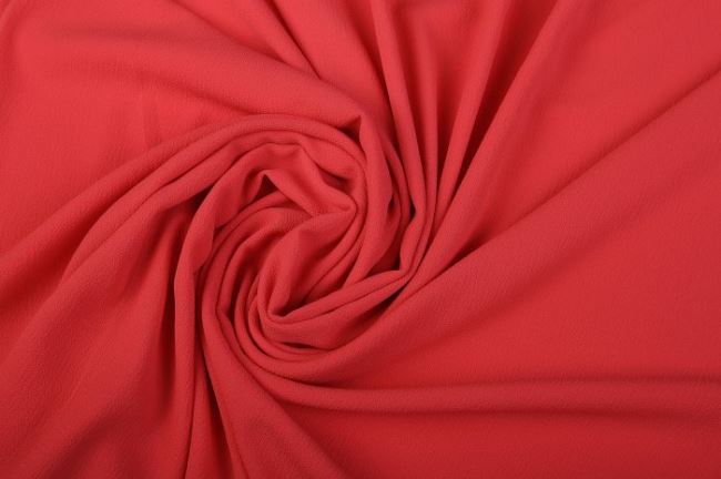 Crepe chiffon in red color 0596/536